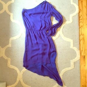 Size 0 Michelle Mason asymmetrical silk dress